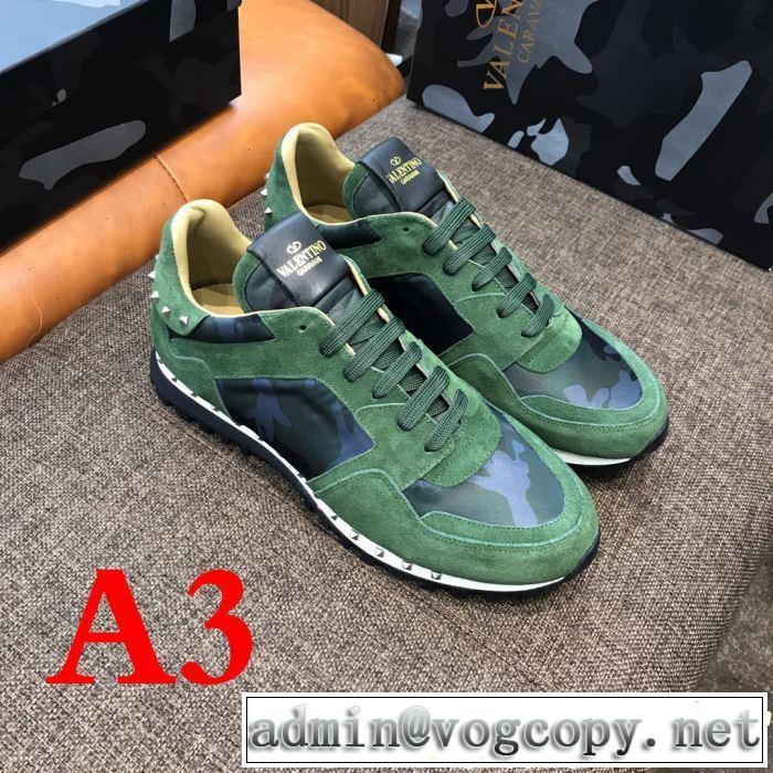 VALENTINO ヴァレンティノ カジュアルシューズ 3色可選 男女兼用 2019SSのトレンド商品 今シーズン注目のデザイン
