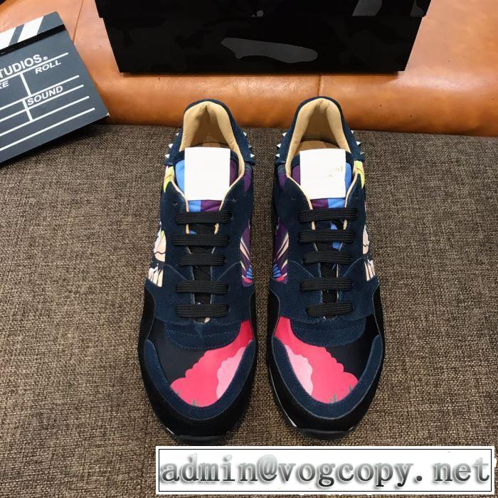 VALENTINO ヴァレンティノ カジュアルシューズ 3色可選 男女兼用 2019SSのトレンド商品 今シーズン注目のデザイン