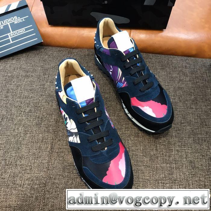 VALENTINO ヴァレンティノ カジュアルシューズ 3色可選 男女兼用 2019SSのトレンド商品 今シーズン注目のデザイン