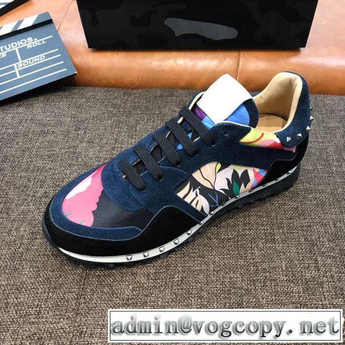 VALENTINO ヴァレンティノ カジュアルシューズ 3色可選 男女兼用 2019SSのトレンド商品 今シーズン注目のデザイン