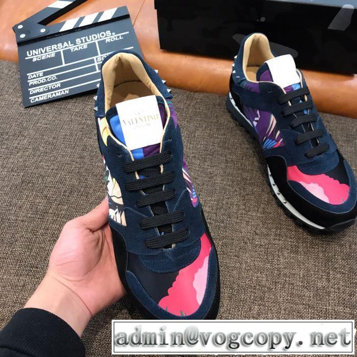 VALENTINO ヴァレンティノ カジュアルシューズ 3色可選 男女兼用 2019SSのトレンド商品 今シーズン注目のデザイン