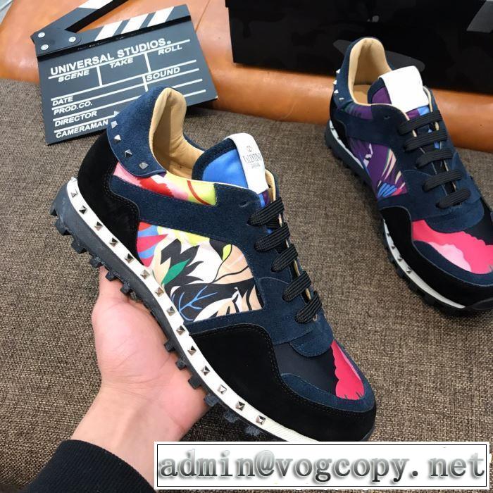 VALENTINO ヴァレンティノ カジュアルシューズ 3色可選 男女兼用 2019SSのトレンド商品 今シーズン注目のデザイン