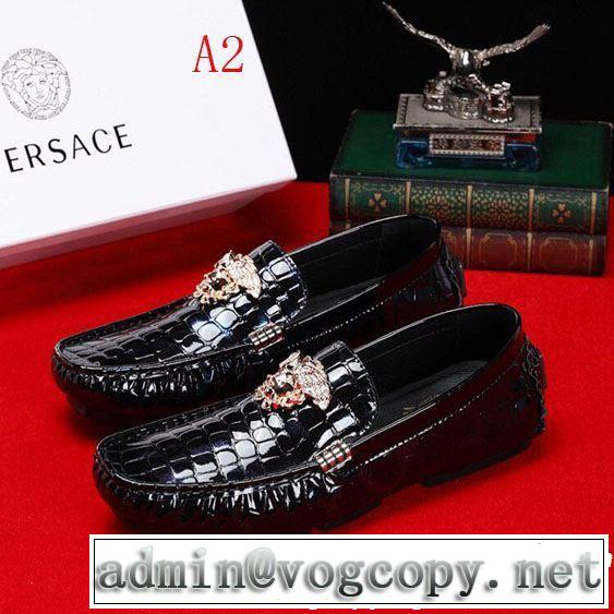 2色可選 カジュアルシューズ VERSACE ヴェルサーチ 特に夏は人気アイテム 2019春夏は人気定番