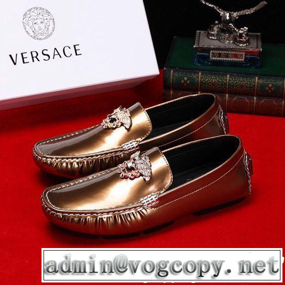 2019SSのトレンド商品 おしゃれデザインも大人気 VERSACE ヴェルサーチ カジュアルシューズ 4色可選