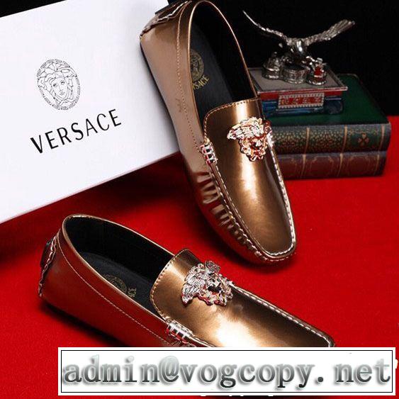 2019SSのトレンド商品 おしゃれデザインも大人気 VERSACE ヴェルサーチ カジュアルシューズ 4色可選