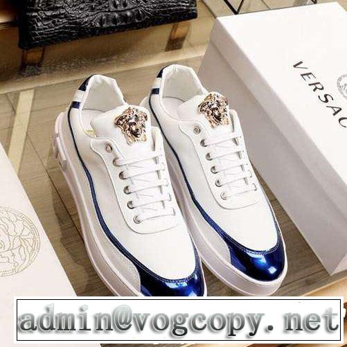 2色可選 春夏の流行り2019新品 VERSACE ヴェルサーチ カジュアルシューズ 春夏シンプルファッションでOK！
