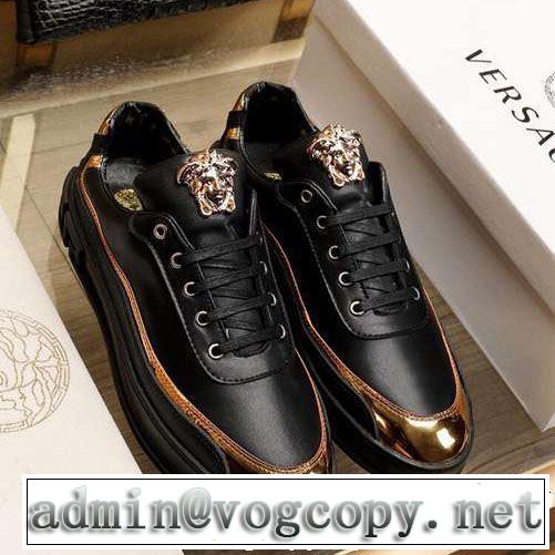 2色可選 春夏の流行り2019新品 VERSACE ヴェルサーチ カジュアルシューズ 春夏シンプルファッションでOK！