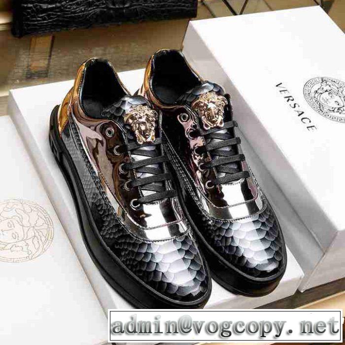 2019春夏は人気定番 人気ストリートブランド新品 VERSACE ヴェルサーチ カジュアルシューズ 2色可選