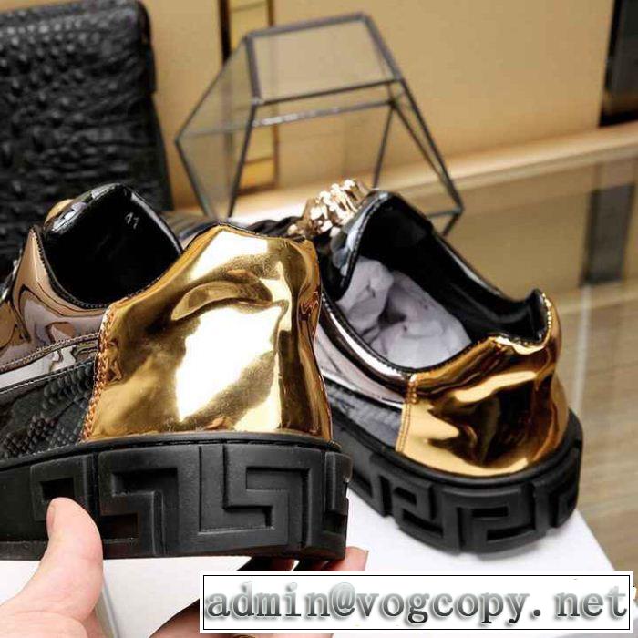 2019春夏は人気定番 人気ストリートブランド新品 VERSACE ヴェルサーチ カジュアルシューズ 2色可選