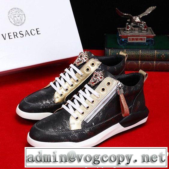 大人っぽく着こなし VERSACE ヴェルサーチ カジュアルシューズ 2019年最新ファッション 欠かせない限定アイテム