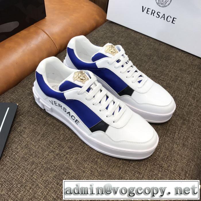カジュアルシューズ  3色可選 2019春夏トレンドアイテム 今シーズン注目のデザイン VERSACE ヴェルサーチ