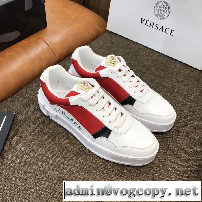カジュアルシューズ  3色可選 2019春夏トレンドアイテム 今シーズン注目のデザイン VERSACE ヴェルサーチ
