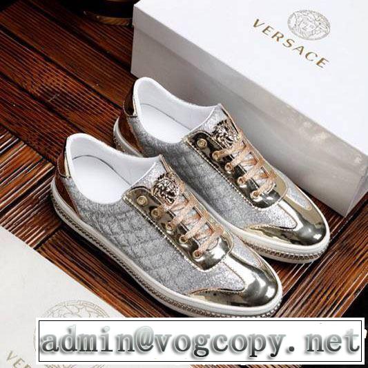 VERSACE ヴェルサーチ カジュアルシューズ  2色可選 さわやか夏スタイル新品 2019年春夏シーズンの人気