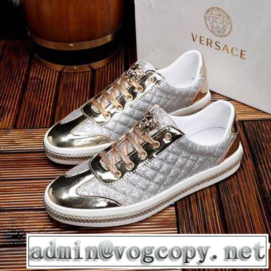 VERSACE ヴェルサーチ カジュアルシューズ  2色可選 さわやか夏スタイル新品 2019年春夏シーズンの人気
