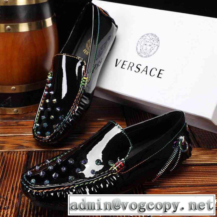 2019春夏のトレンド新商品 VERSACE ヴェルサーチ カジュアルシューズ  2色可選 爽やかカジュアル人気