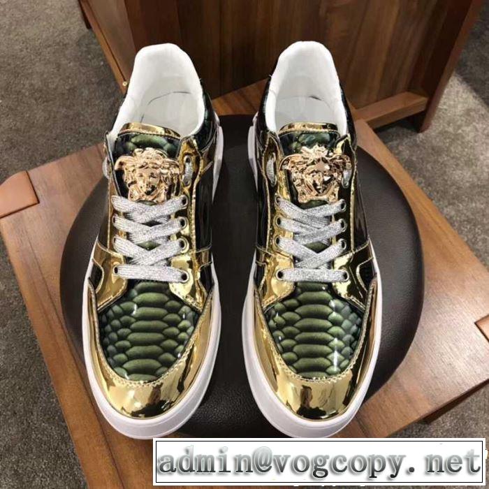 2色可選 ハイトップシューズ  人気夏ファションおすすめ 2019年春夏シーズンの人気 VERSACE ヴェルサーチ