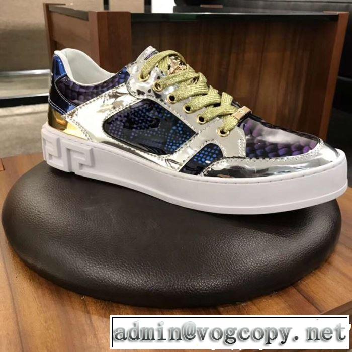 2色可選 ハイトップシューズ  人気夏ファションおすすめ 2019年春夏シーズンの人気 VERSACE ヴェルサーチ