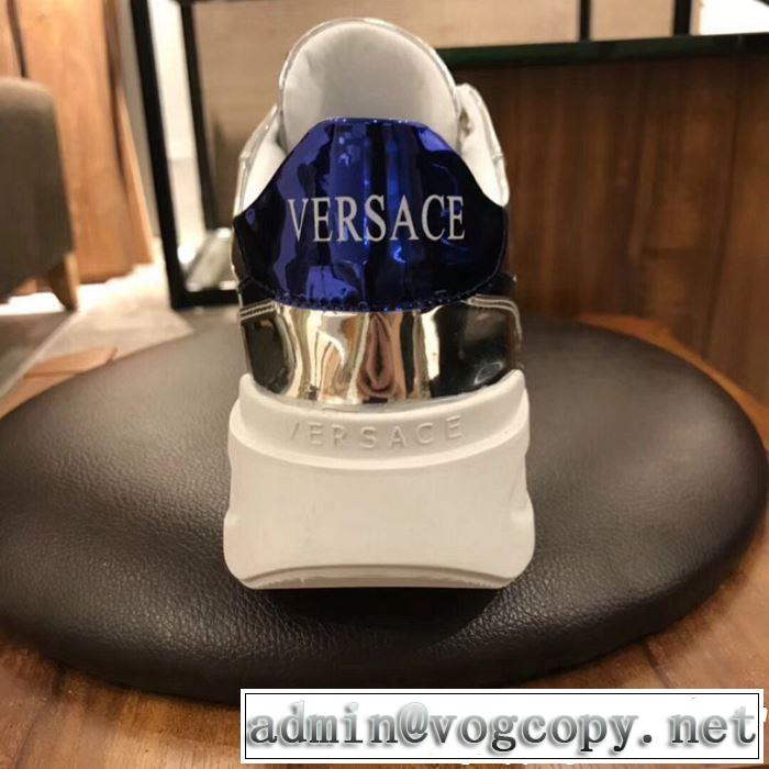 春夏の流行りトップス 2019春夏人気トレンドアイテム VERSACE ヴェルサーチ ハイトップシューズ 3色可選