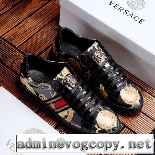 2019春夏のトレンド新商品 VERSACE ヴェルサーチ カジュアルシューズ 素敵なスタイルで夏の定番