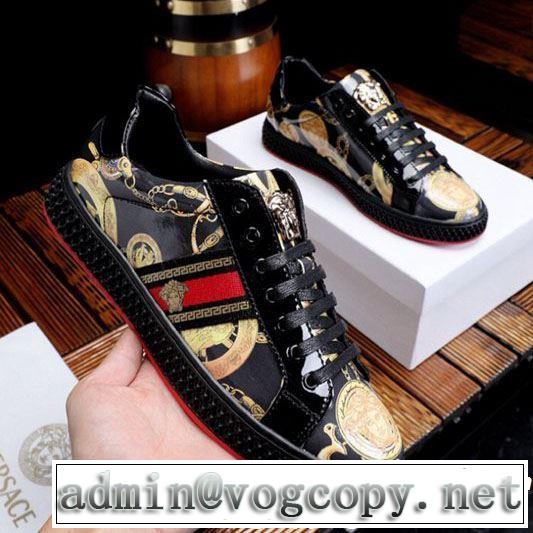 2019春夏のトレンド新商品 VERSACE ヴェルサーチ カジュアルシューズ 素敵なスタイルで夏の定番