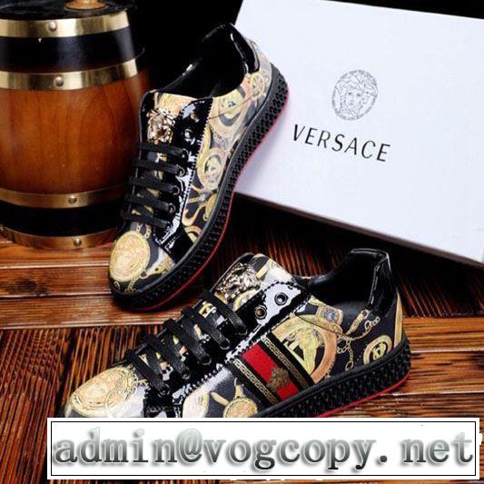 2019春夏のトレンド新商品 VERSACE ヴェルサーチ カジュアルシューズ 素敵なスタイルで夏の定番