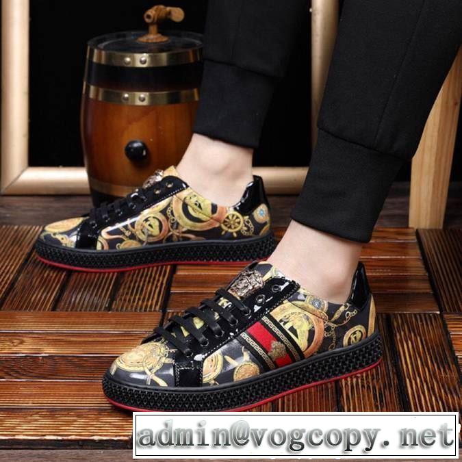 2019春夏のトレンド新商品 VERSACE ヴェルサーチ カジュアルシューズ 素敵なスタイルで夏の定番