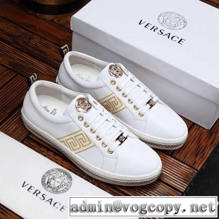 優しげ人気アイテム  VERSACE ヴェルサーチ カジュアルシューズ 大人カジュアル夏ファッション2019