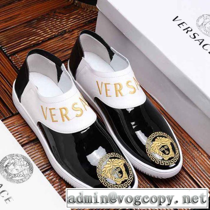 VERSACE ヴェルサーチ カジュアルシューズ  2色可選 2019春夏トレンドアイテム 今季は特に注目ファション