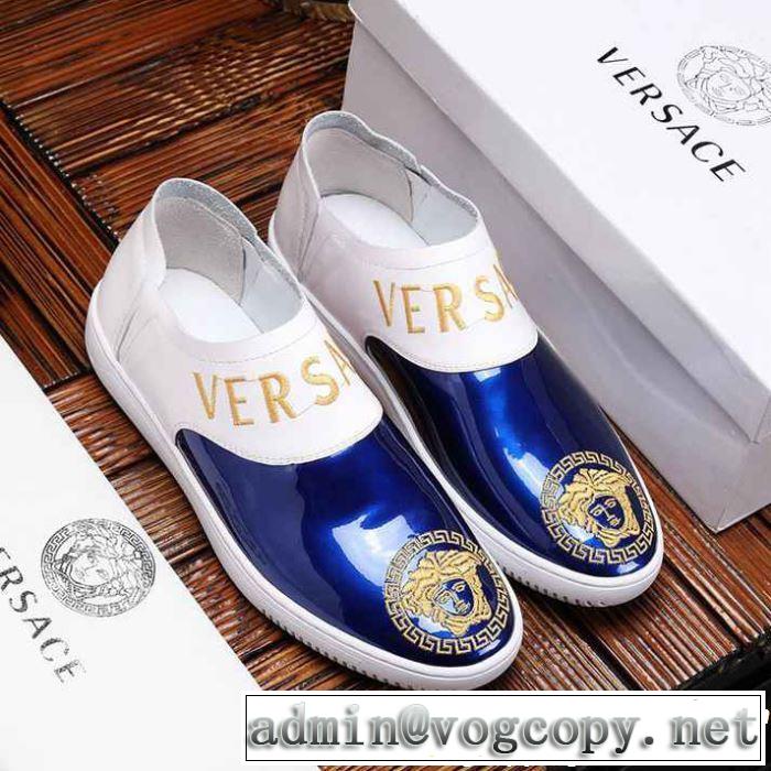 VERSACE ヴェルサーチ カジュアルシューズ  2色可選 2019春夏トレンドアイテム 今季は特に注目ファション
