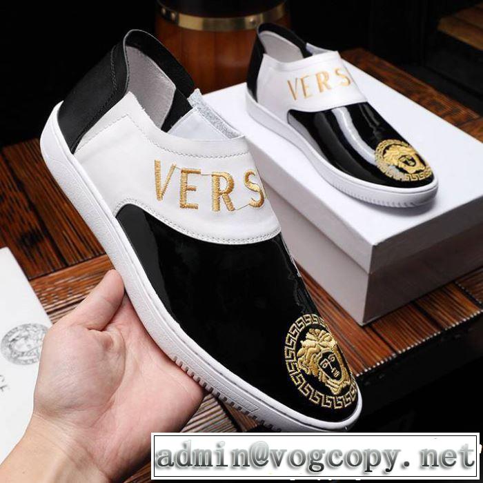 VERSACE ヴェルサーチ カジュアルシューズ  2色可選 2019春夏トレンドアイテム 今季は特に注目ファション