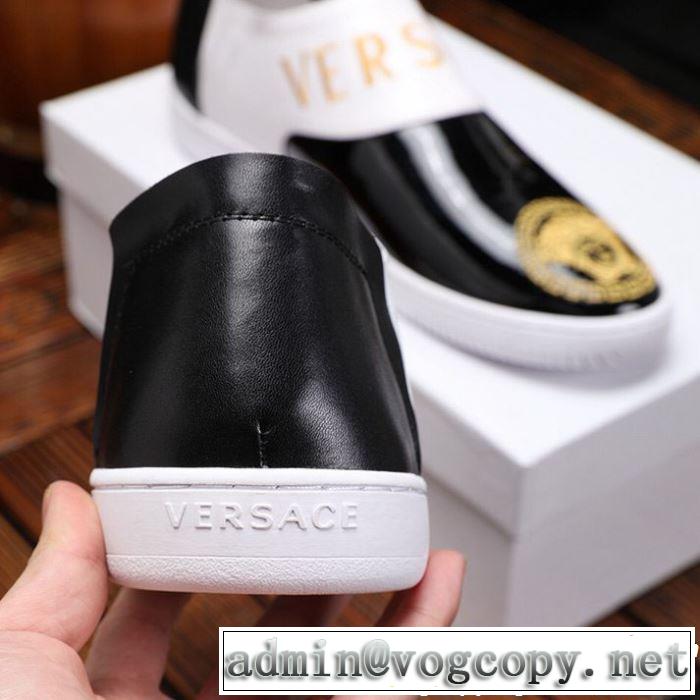 VERSACE ヴェルサーチ カジュアルシューズ  2色可選 2019春夏トレンドアイテム 今季は特に注目ファション