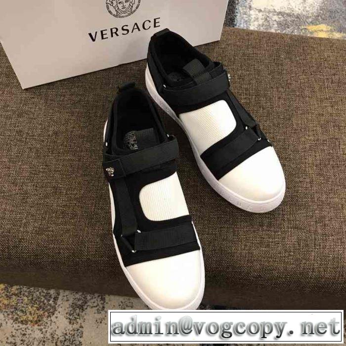 2019年春夏流行ファッション 季節感をプラス人気商品 ヴェルサーチ VERSACE ランニングシューズ 2色可選