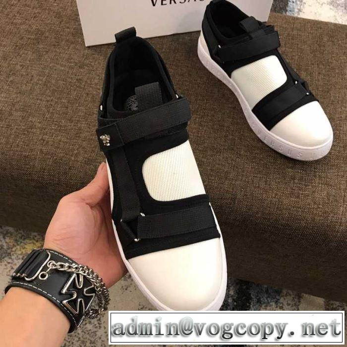 2019年春夏流行ファッション 季節感をプラス人気商品 ヴェルサーチ VERSACE ランニングシューズ 2色可選