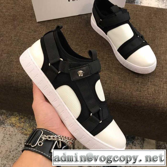 2019年春夏流行ファッション 季節感をプラス人気商品 ヴェルサーチ VERSACE ランニングシューズ 2色可選