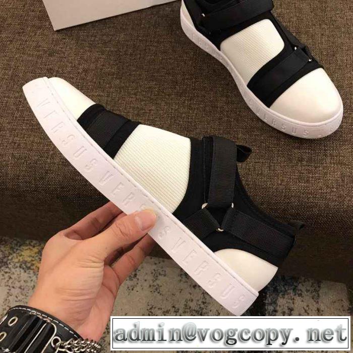 2019年春夏流行ファッション 季節感をプラス人気商品 ヴェルサーチ VERSACE ランニングシューズ 2色可選
