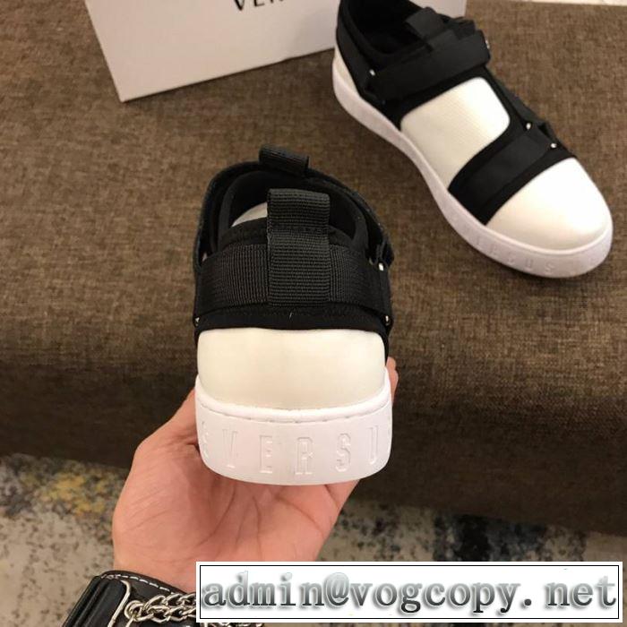 2019年春夏流行ファッション 季節感をプラス人気商品 ヴェルサーチ VERSACE ランニングシューズ 2色可選