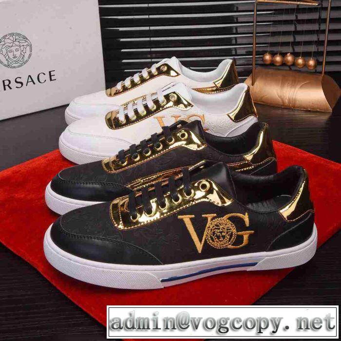 2色可選 カジュアルシューズ ブランドの話題の新作も！2019年春夏シーズンの人気 ヴェルサーチ VERSACE