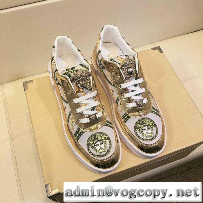 ヴェルサーチ VERSACE カジュアルシューズ 2さわやか夏スタイル新品 おしゃれな夏ファッション2019