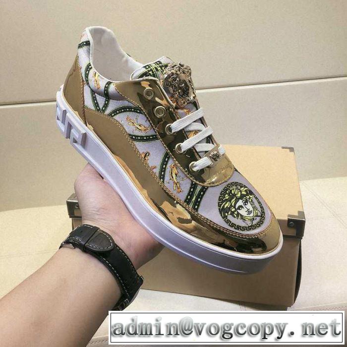ヴェルサーチ VERSACE カジュアルシューズ 2さわやか夏スタイル新品 おしゃれな夏ファッション2019