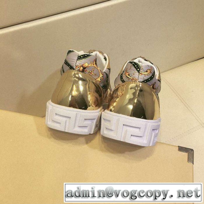 ヴェルサーチ VERSACE カジュアルシューズ 2さわやか夏スタイル新品 おしゃれな夏ファッション2019