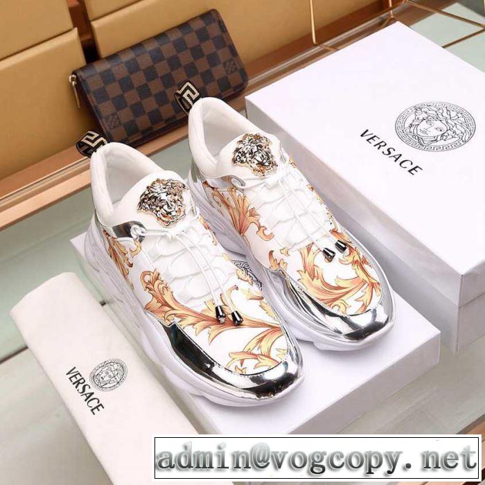 2色可選 カジュアルシューズ 2019春夏の大注目トレンド 一押し注目ブランドファション ヴェルサーチ VERSACE