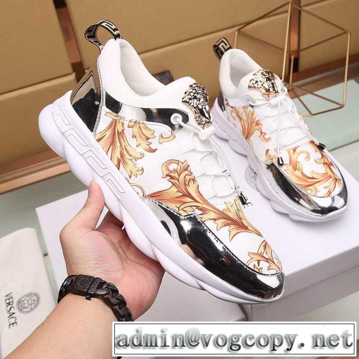 2色可選 カジュアルシューズ 2019春夏の大注目トレンド 一押し注目ブランドファション ヴェルサーチ VERSACE