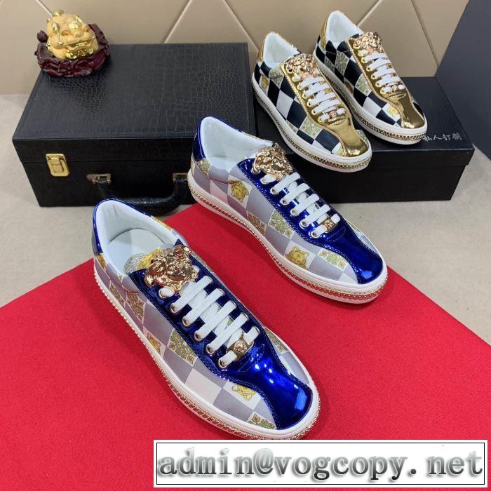 カジュアルシューズ 2色可選 絶妙にオシャレ人気アイテム 2019年春夏シーズンの人気 ヴェルサーチ VERSACE