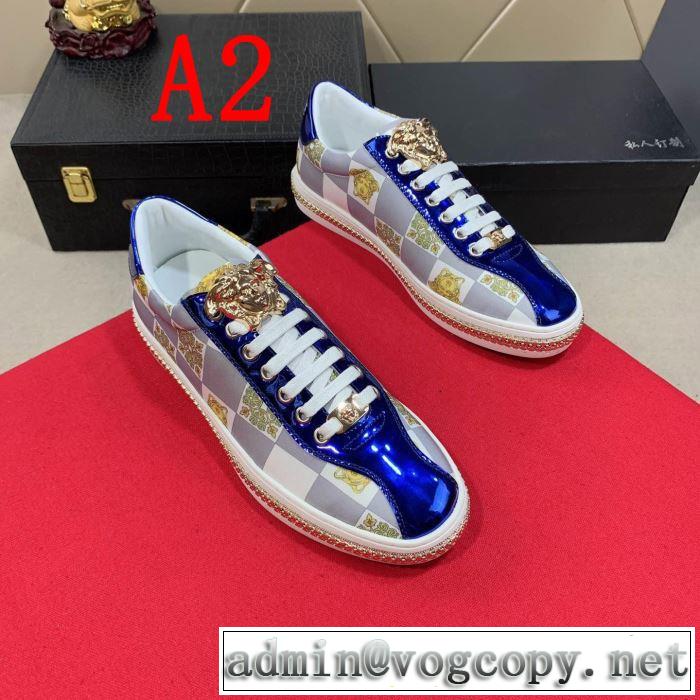 カジュアルシューズ 2色可選 絶妙にオシャレ人気アイテム 2019年春夏シーズンの人気 ヴェルサーチ VERSACE