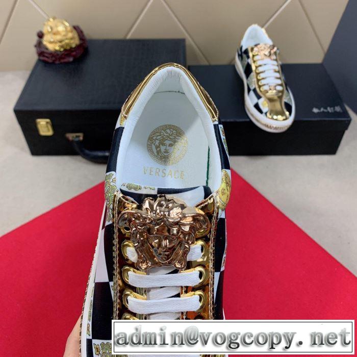 カジュアルシューズ 2色可選 絶妙にオシャレ人気アイテム 2019年春夏シーズンの人気 ヴェルサーチ VERSACE