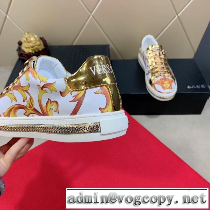 ヴェルサーチ VERSACE カジュアルシューズ 2色可選海外セレブは大人気  2019年夏の一押しファッションアイテム