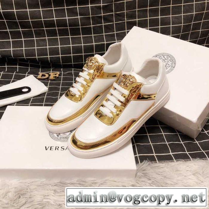 カジュアルシューズ 2色可選 ヴェルサーチ VERSACE 2019年春夏流行ファッション 今年の正解大人気新作