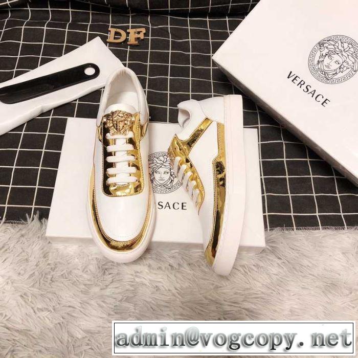 カジュアルシューズ 2色可選 ヴェルサーチ VERSACE 2019年春夏流行ファッション 今年の正解大人気新作