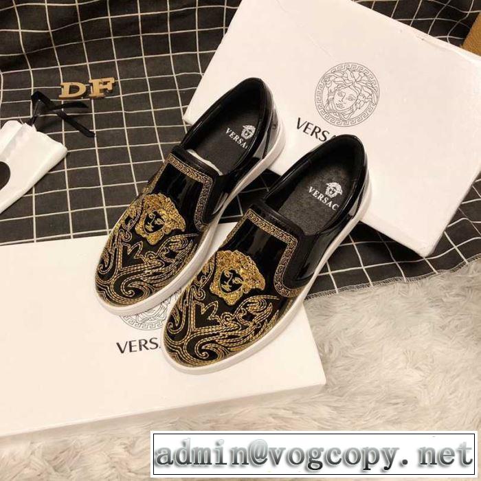 オススメしたい最新注目ファション 2019春夏も引き続きトレンド ヴェルサーチ VERSACE カジュアルシューズ