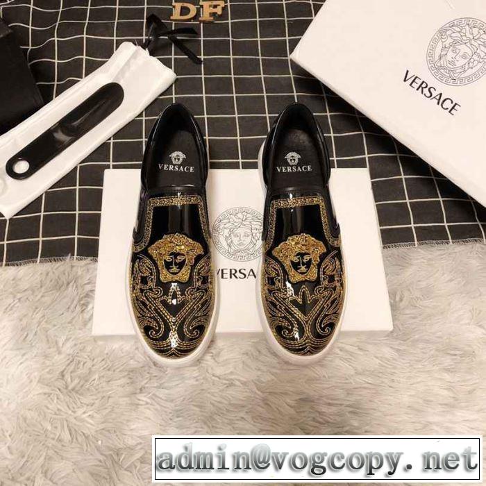 オススメしたい最新注目ファション 2019春夏も引き続きトレンド ヴェルサーチ VERSACE カジュアルシューズ